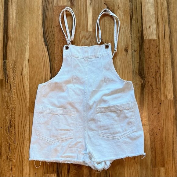 Show Me Your Mumu Trude Romper Overalls White Seasalt Sz XS - Picture 2 of 6